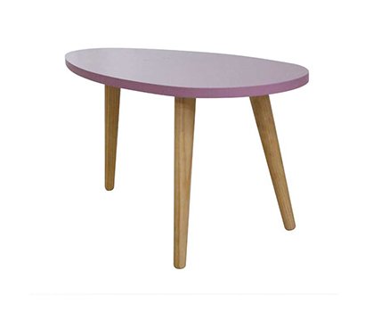 椭圆形粉色桌